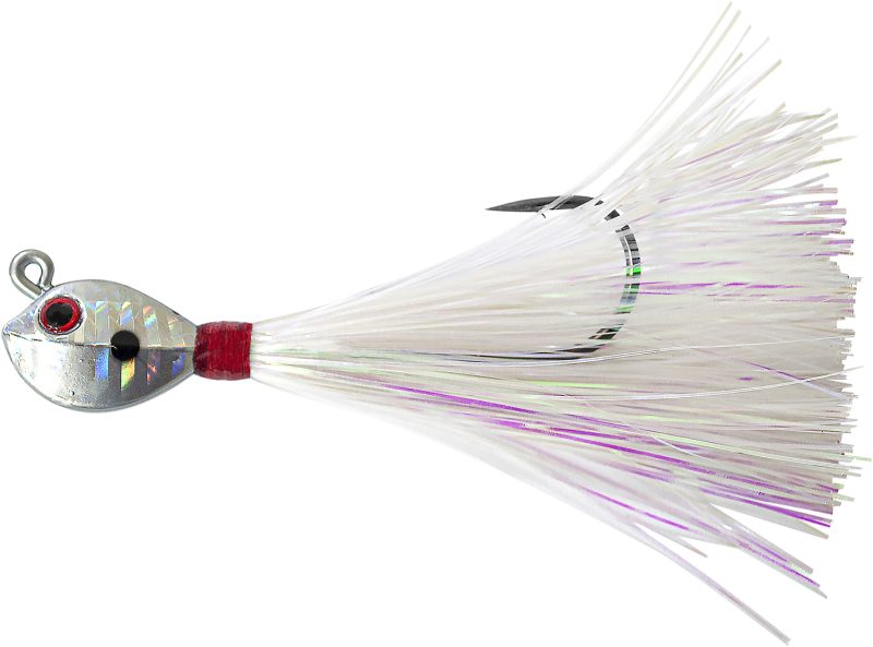 Tsunami Fluke Mania Mylar Jig - 1 1/2oz - White/Mylar