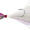 Tsunami Fluke Mania Mylar Jig - 1oz - Pink/White/Mylar