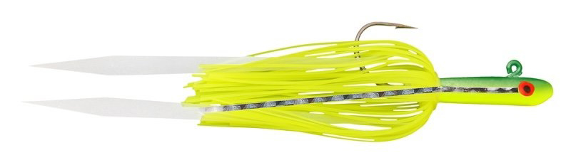 Tsunami Glass Minnow /w Silicone Skirt & Teaser - 1/2oz - Chartreuse