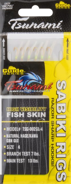 Tsunami Guide Series Sabiki Rig - Natural Glow - 4