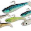 Tsunami SS7 Soft Bait Swim Shad HD Hook Lure 4-Golden Bunker w/ Spots - SS7 4-Golden Bunker w/ Spots