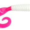 Tsunami Tidal Grub - 4in - Pink/White