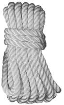 Unicord 3-Strand Twisted Nylon Dock Line - White - 1215SGL