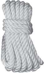 Unicord 3-Strand Twisted White Nylon Dock Lines - 1/2" x 15' - 460687