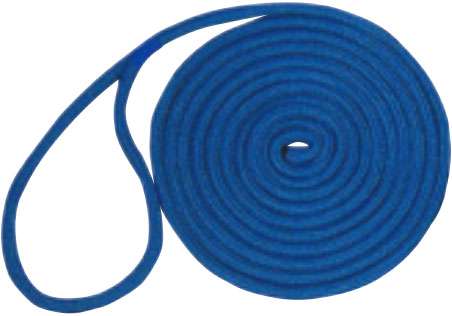 Unicord Double Braid Nylon Dock Line - 1/2 in. x 15 ft. - Blue