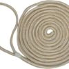 Unicord Double Braid Nylon Dock Line - 1/2 in. x 15 ft. - Gold & White