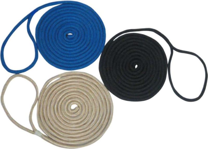 Unicord Double Braid Nylon Dock Line - 1/2 in. x 15 ft. - White