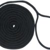 Unicord Double Braid Nylon Dock Line - 1/2 in. x 20 ft. - Black