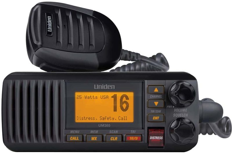 Uniden Fixed Mount VHF Radio - Black - UM385BK