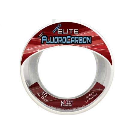 Vicious Pro Elite Fluorocarbon Leader 33 Yard 10lb Spool - EFLWS10