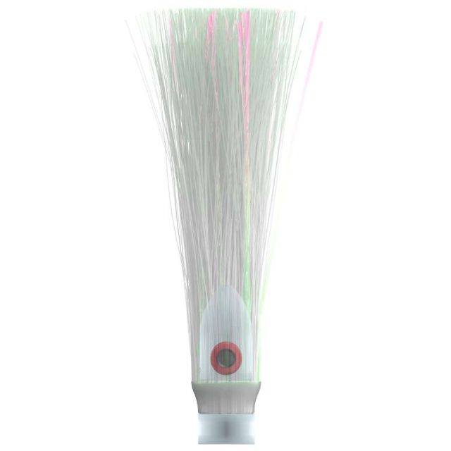 WolfPack Tackle Ahi Head - 2oz - Glow White - Crystal Hair