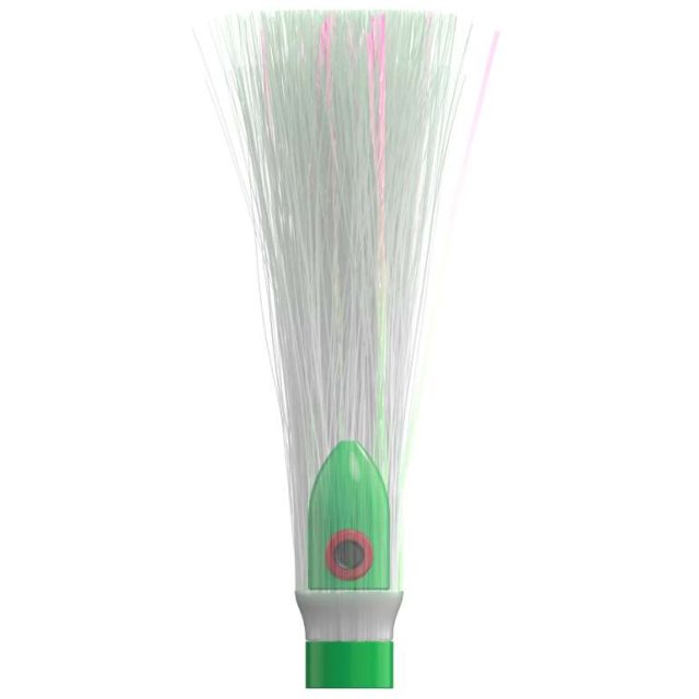 WolfPack Tackle Ahi Trolling Head - 2oz - Kelp Green - Crystal Hair