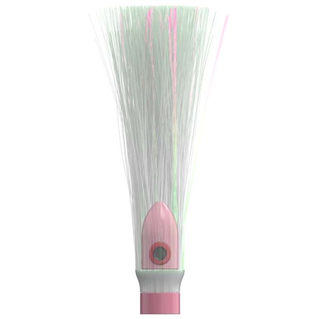 WolfPack Tackle Ahi Trolling Head - 2oz - Salmon Pink - Crystal Hair