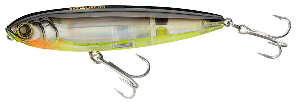 Yo-Zuri 3D Inshore Topknock Pencil Lure - Black Silver Chartreuse