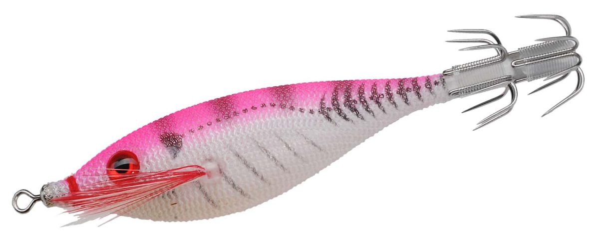 Yo-Zuri A1703 Squid Jig Ultra Cloth SSS Lure Clear Luminous Pink - A1703 Clear Luminous Pink