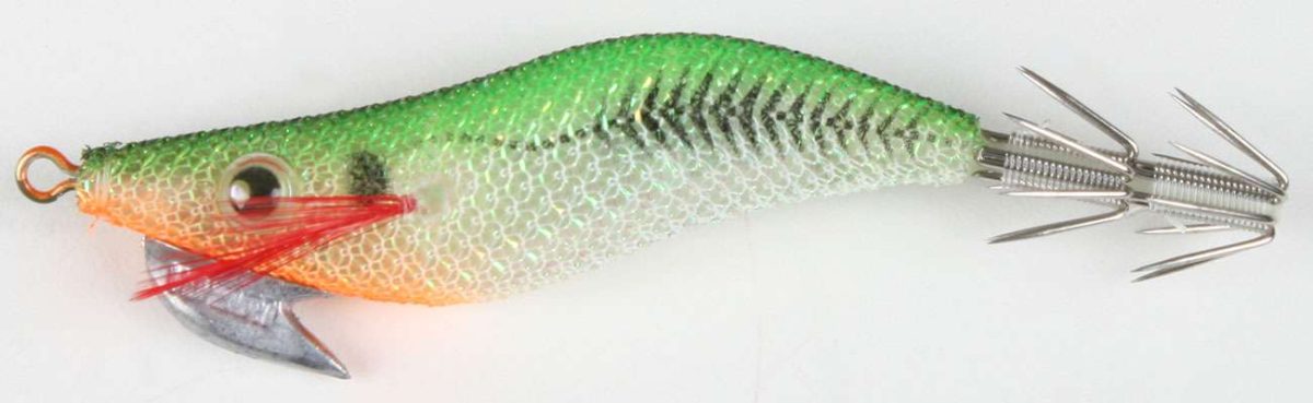 Yo-Zuri AURIE-Q "RS" Squid Jig 1.6 - Luminous Green - A1604-SLMA