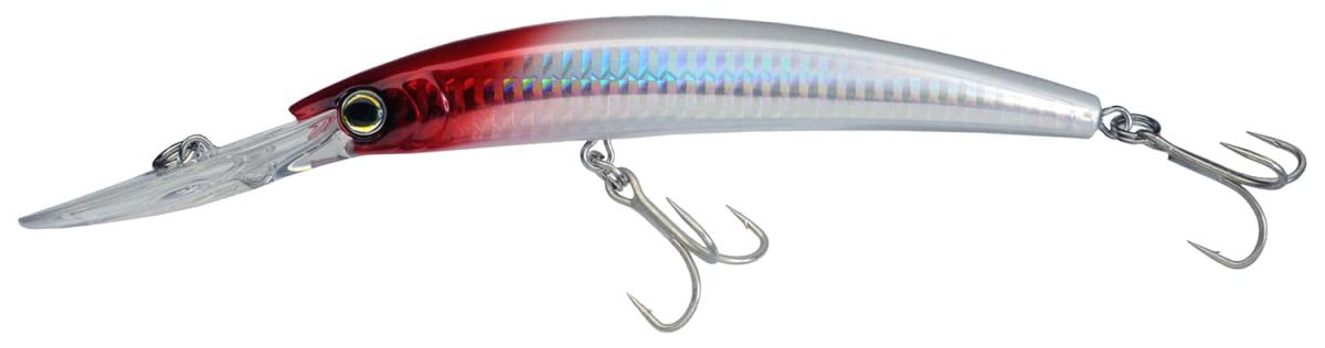 Yo-Zuri Crystal Minnow Deep Diver 3.5in HRH Holo Red Head - R1134 HRH Holographic Red Head