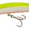 Yo-Zuri Crystal Minnow Deep Diver 4-3/8in HCL Holo Chart - R1135 HCL Holographic Chartreuse