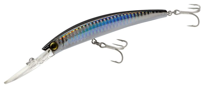 Yo-Zuri Crystal Minnow R1134 Deep Diver 3-1/2in C4 Silver Black - R1134 C4 Silver Black