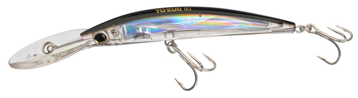 Yo-Zuri F1153 Crystal 3D Minnow Deep Diver Lure C4 Silver Black - F1153 C4 Silver Black