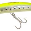 Yo-Zuri F1153 Crystal 3D Minnow Deep Diver Lure GHCS Chartreuse Silver - F1153 GHCS Chartreuse Silver