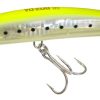 Yo-Zuri F1154 Crystal 3D Minnow Deep Diver Lure GHCS Chartreuse Silver - F1154 GHCS Chartreuse Silver