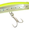 Yo-Zuri F1155 Crystal 3D Minnow Deep Diver Jointed Chart Silver - F1155 GHCS Chartreuse Silver