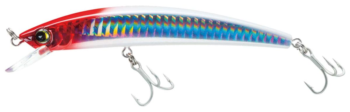 Yo-Zuri R1124 Crystal Minnow Floating Lure HRH Holographic Redhead - R1124 HRH Holographic Redhead