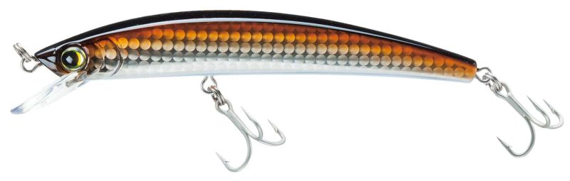 Yo-Zuri R1125 Crystal Minnow Floating HRSN Holo Bronze Shiner - R1125 HRSN Holographic Bronze Shiner