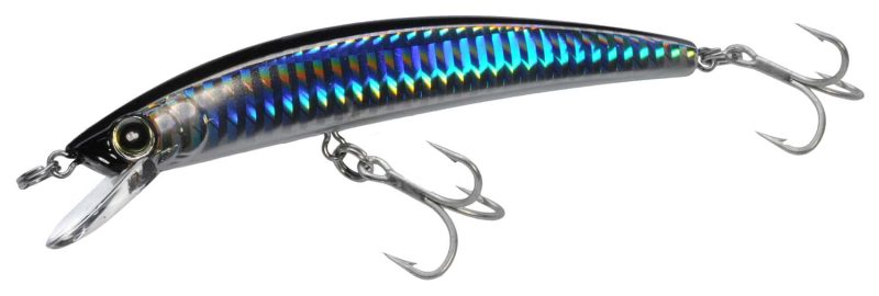 Yo-Zuri R1125 Crystal Minnow Floating Lure C4 Silver Black - R1125 C4 Silver Black