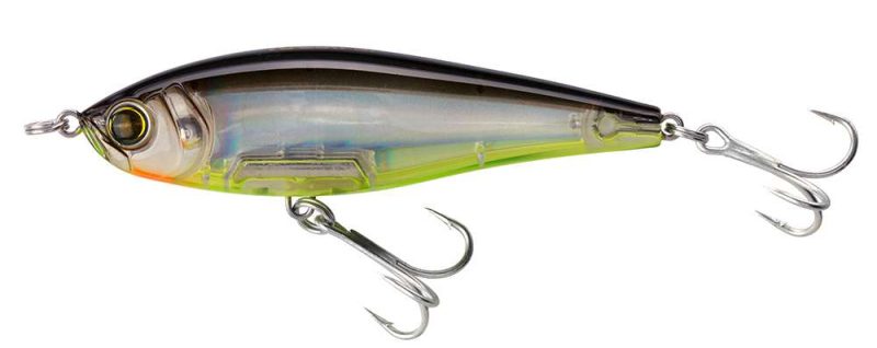 Yo-Zuri R1207 3D Inshore Twitchbait Lure 2-3/4 in. - Black Silver Chartreuse