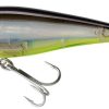 Yo-Zuri R1208 3D Inshore Twitchbait Lure - 3-1/2 in. - Black Silver Chartreuse