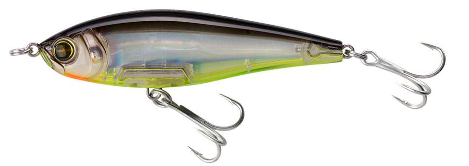 Yo-Zuri R1208 3D Inshore Twitchbait Lure - 3-1/2 in. - Black Silver Chartreuse