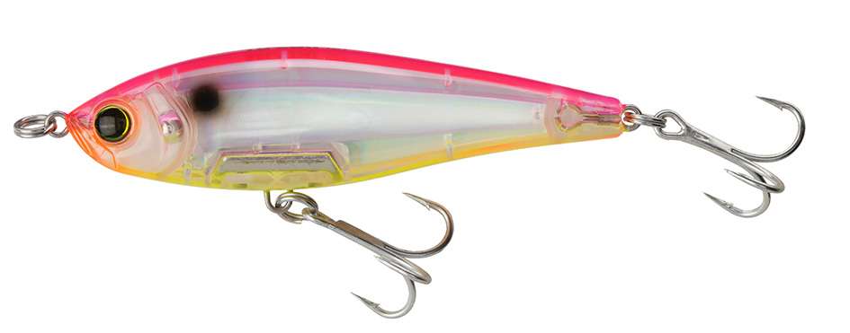 Yo-Zuri R1208 3D Inshore Twitchbait Lure - 3-1/2 in. - Pink Silver Chartreuse