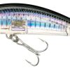 Yo-Zuri R1212 3D Inshore Minnow Lure - 3-1/2 in. C4 - Silver Black - R1212 C4 - Silver Black