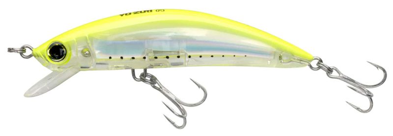 Yo-Zuri R1212 3D Inshore Minnow Lure - 3-1/2 in. GHCS - Chartreuse - R1212 GHCS - Chartreuse