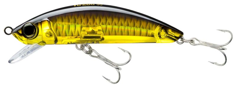 Yo-Zuri R1212 3D Inshore Minnow Lure - 3-1/2 in. HGBL Gold Black - R1212 HGBL Gold Black