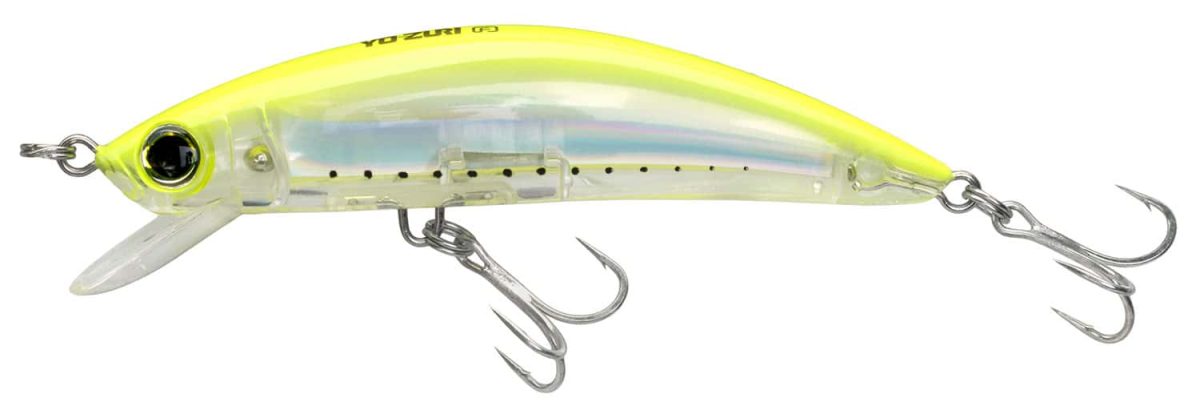 Yo-Zuri R1213 3D Inshore Minnow Lure - 4-3/8 in. GHCS - Chartreuse - R1213 GHCS - Chartreuse