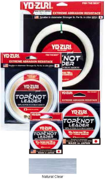 Yo-Zuri TopKnot Leader - 30 yds - 25 lb - Natural Clear