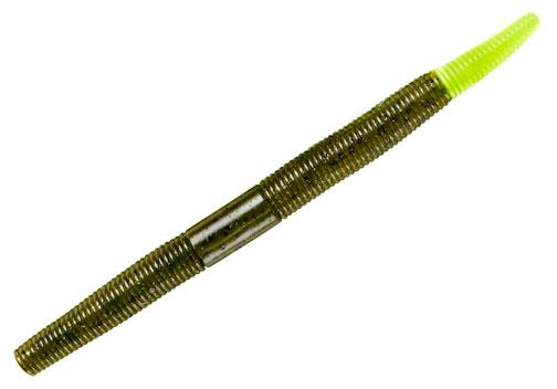 Yum Dinger - 4in - Green Pumpkin/Chartreuse Tip