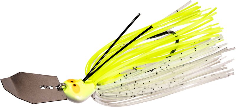 Z-Man CrossEyeZ ChatterBait - 3/4oz - Chartreuse/White