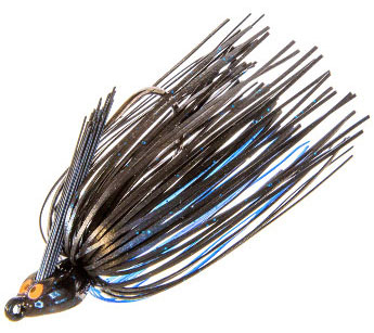 Z-Man CrosseyeZ Snakehead Swim Jig - 1/4oz - Black/Blue