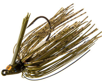 Z-Man CrosseyeZ Snakehead Swim Jig - 1/4oz - Green/Pumpkin