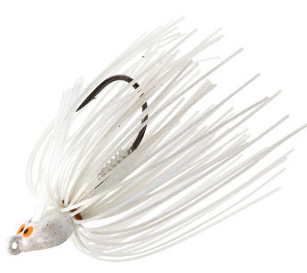 Z-Man CrosseyeZ Snakehead Swim Jig - 3/8oz - Pearl Ghost