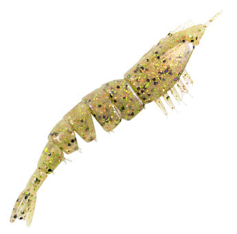 Z-Man EZ Shrimpz Unrigged Lure - 3-1/2in - Greasy Prawn