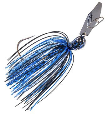 Z-Man Evergreen Chatterbait Jack Hammer - 1/2oz - Black/Blue