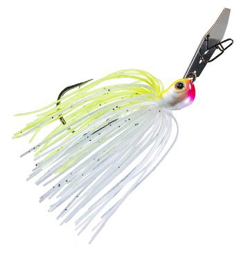 Z-Man Evergreen Chatterbait Jack Hammer - 1/2oz - Chartreuse/White