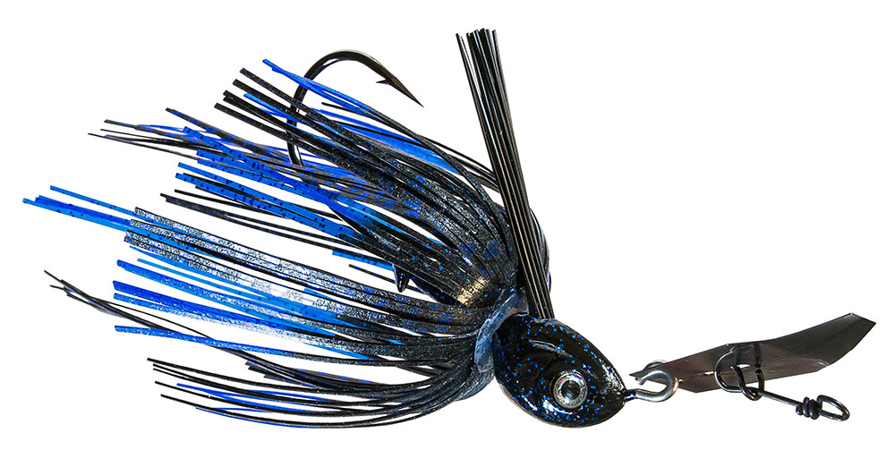 Z-Man Project Z Chatterbait Weedless Lure - 3/8oz - Black/Blue