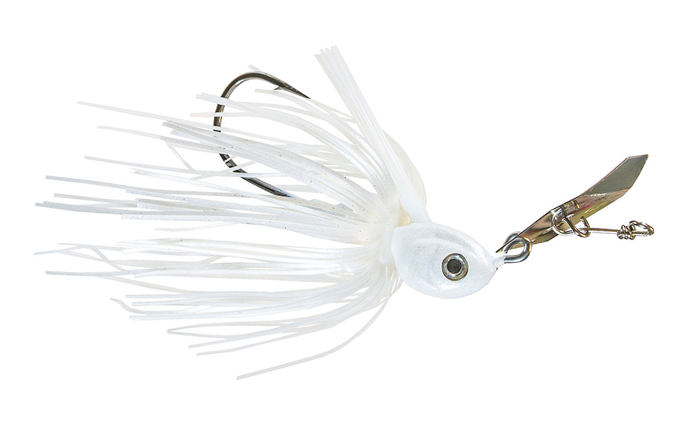 Z-Man Project Z Chatterbait Weedless Lure - 3/8oz - Pearl Ghost