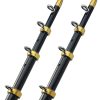 TACO 15' 1-1/2" Tele-Outrigger Poles Black/Gold - - OT-0541BKA15-HD